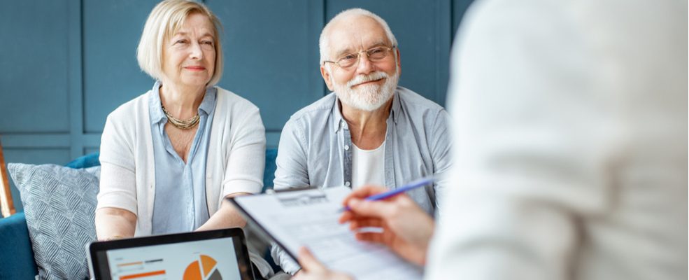 a happy couple consulting about their valsartan case