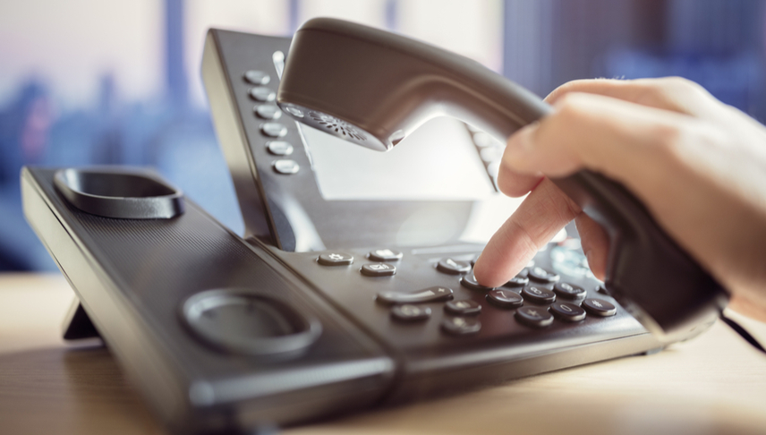 calling in a telephone