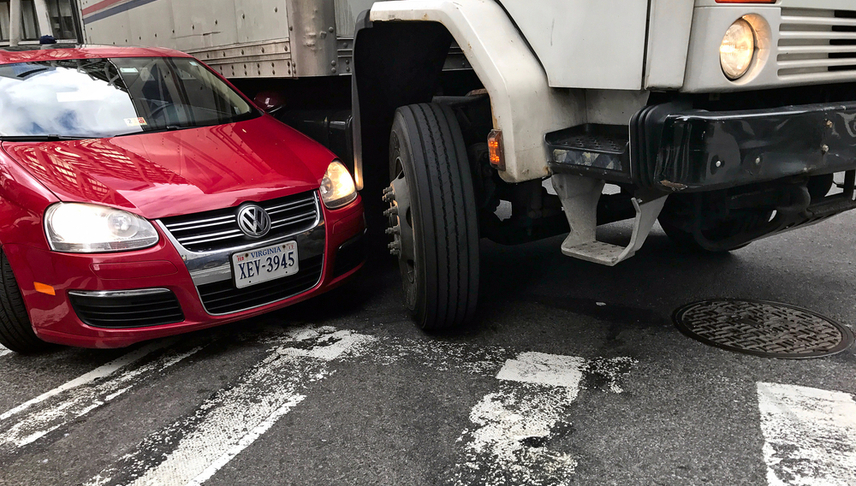 car accident involving a truck