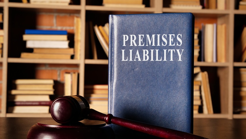 premises liability book with a gavel