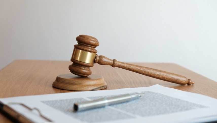 gavel with documents